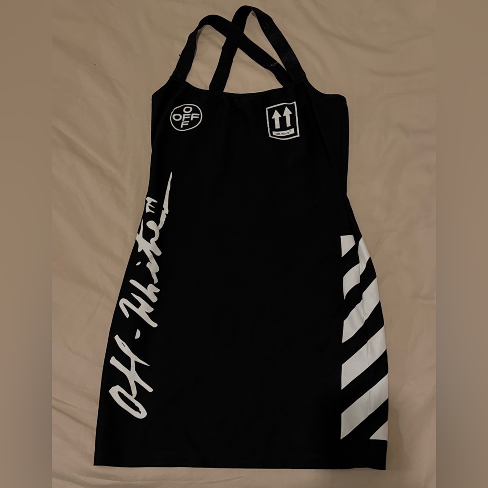 Off-White Black Garment with Signature Label